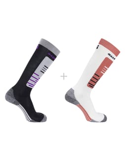 Socks S/Access 2-Pack Deep Black/White