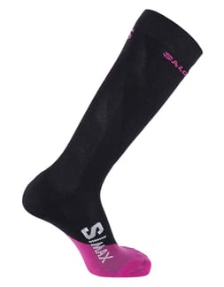 Socks S/Max W Deep Black/Very Berry