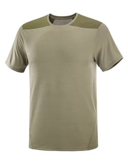 T Shirt Outline SS Tee M Dusky Green/Grape Leaf