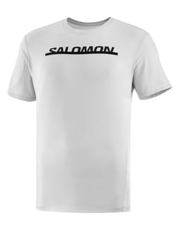 T Shirt Essential Logo SS Tee M Oyster Mushroom/Deep Black