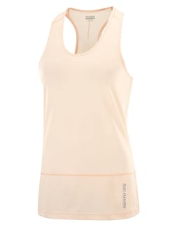 T Shirt Cross Run Tank W Cream Tan