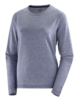 T Shirt Sntial Tencel LS Tee W Navy Iris