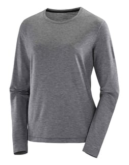 T Shirt Sntial Tencel LS Tee W Deep Black