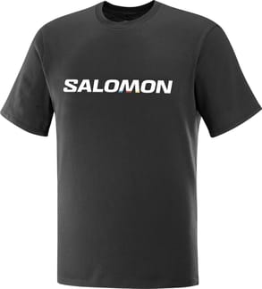 Salomon Logo Perf SS Tee M Deep Black