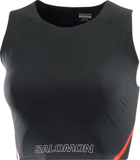 S/Lab Speed Short Tank W Deep Black/Fiery Red
