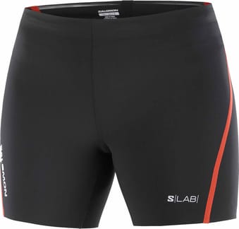 S/Lab Speed Short Tight W Deep Black/Fiery Red