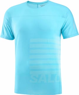 Sense Aero SS Tee Gfx M Peacock Blue/White