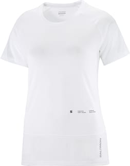 Cross Run Tee SS Gfx W White