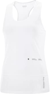 Cross Run Tank Gfx W White