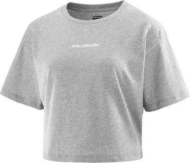 Logo Twist SS Tee W Heather Grey