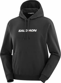 Salomon Logo Perf Hoodie M Deep Black
