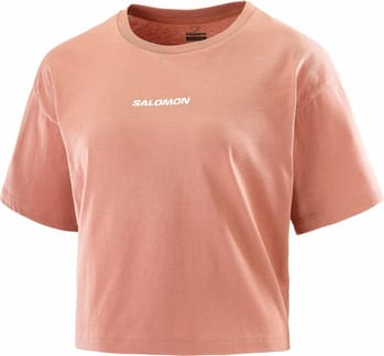 Logo Twist SS Tee W Light Mahogany