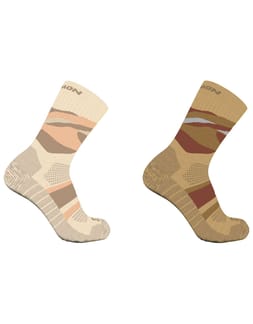 Socks Out Alps Crew 2-Pack Curry/Shortbread