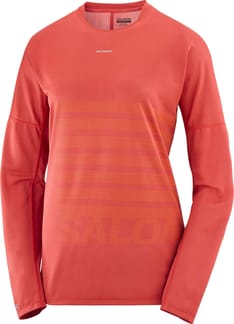 Sense Aero LS Tee Gfx W Tandoori Spice/Shocking Orange
