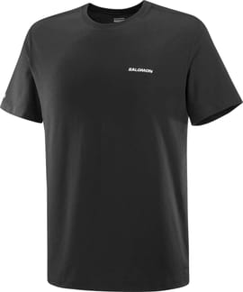 Salomon Logo Tee M Deep Black
