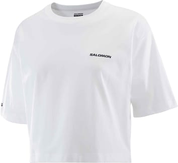 Salomon Logo Short Tee W White