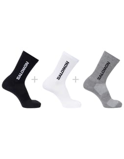 Socks Everyday Lite Crew 3-Pack White Black Frost Gray