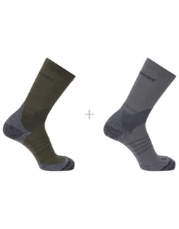 Socks X Ultra Access Crew 2-Pack Excalibur Olive Night