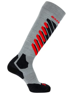 Socks S/Access Light Grey Black Fiery Red