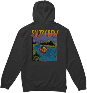 River Rats Hooded Fleece Black