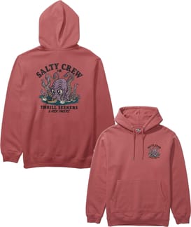 Kraken Monst Hoodie Washed Red