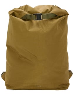 Grid Rolltop Backpack Bag 14" Olive