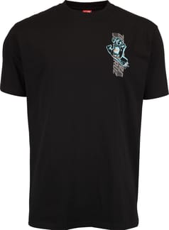 Split Strip Hand T-Shirt Black