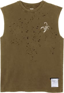 Mothtech Muscle Tee Sun Bleached Military Olive