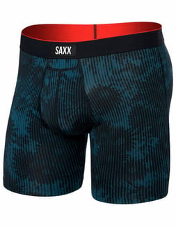 Multi-Sport Mesh Boxer Brief Fly White Noise Daisy Black