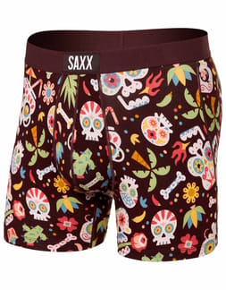 Vibe Super Soft Boxer Brief Dia De Los Muertos Fudge