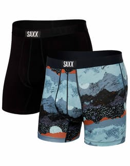 Ultra Super Soft Boxer Brief Fly 2Pk Peak Winter / Black