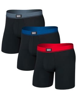 Essential Cotton BB Fly 3pk Red/Navy/Turbulence WB