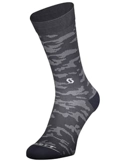 Sock Trail Camo Crew Dark Grey/White