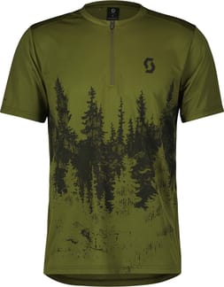 Trail Flow Zip M Shirt Fir Green/Black
