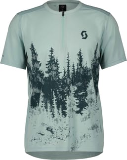 Shirt M's Trail Flow Zip SS Min Gr/Ar Gr