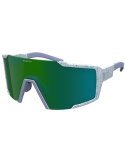 Shield Terrazzo White / Green Chrome