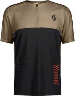 Trail Vertic Zip SS Tee M Toast Beige/Black