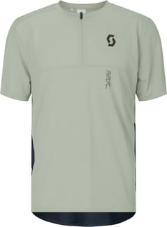 Vertic Zip SS Tee M Spray Grey Dark Blue