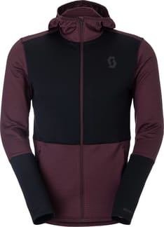 Defined Light Hoody M Cocoa Red/Black