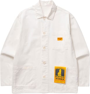 Twill Chore Shirt Off White