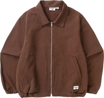 Twill Work Jacket Brown