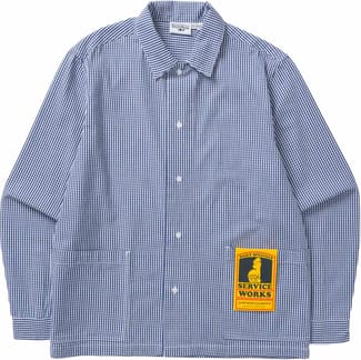 Gingham Waiter Shirt Blue