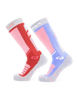 Pro Socks Ladies Double Pack Pink/Blue