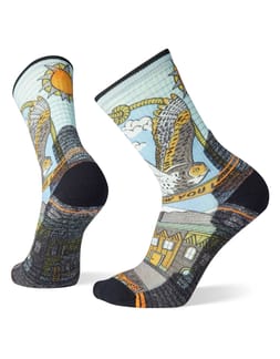 Hike Light Cushion Print Crew Charcoal