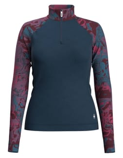 W Merino 250 Base Layer Pattern 1/4 Zip Boxed Twilight Marble