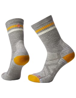 Women's Hike Light Cushion Tube Stripe Crew Socks Taupe/Natural Marl