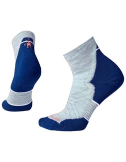 Women's Run Targeted Cushion Ankle Socks Light Gray