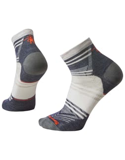 Run Zero Cushion Ankle Pattern Socks Ash