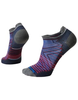 Run Zero Cushion Low Ankle Pattern Socks Deep Navy