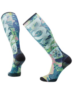Ski Zero Cushion POW Print OTC Socks Twilight Blue